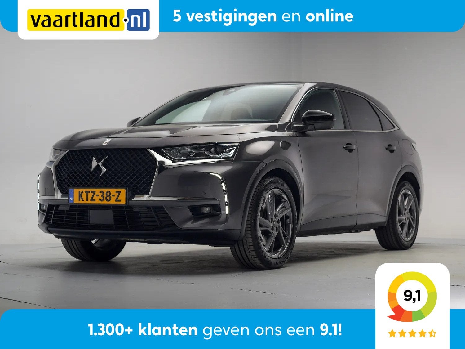 DS 7 Crossback E-Tense 225pk Business Aut. [ Navi Cruise Car, Automaat, 4 cilinders, Bedrijf, Hybride Elektrisch/Benzine