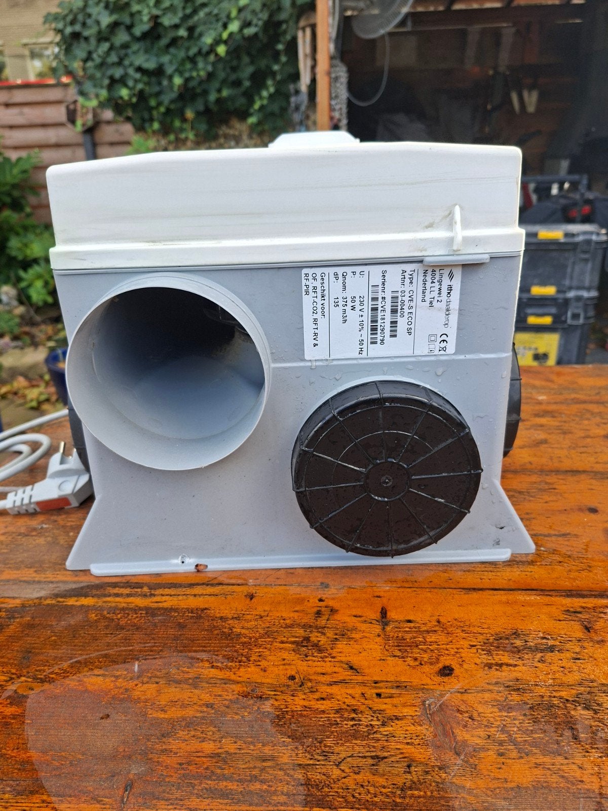 Itho Daalderop CVE-S ECO SP Ventilator Box, Ophalen, Gebruikt