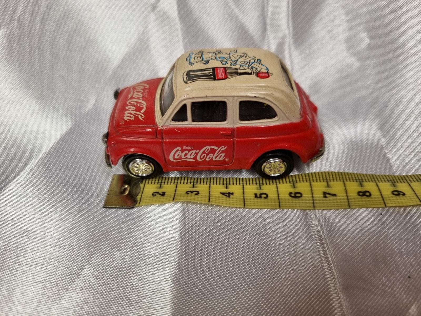 vintage "Coca-Cola" Fiat 500 model auto., Ophalen of Verzenden