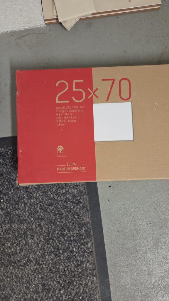 Steuler design wandtegels 2570 cm – nieuw, Doe-het-zelf en Verbouw, Tegels, Ophalen, 60 cm of meer, Nieuw, Minder dan 5 m²