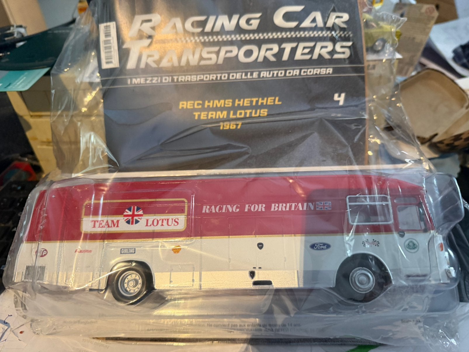 Ceintauria 1/43 Lotus Ford Racing Transporter, Overige merken, Nieuw, Ophalen of Verzenden, Bus of Vrachtwagen