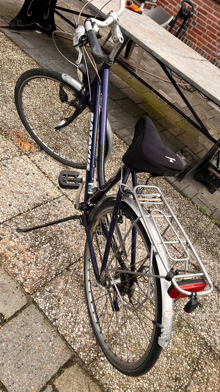 Batavus damesfiets met versnellingen, Fietsen en Brommers, Ophalen, Gebruikt, Velgrem, Versnellingen