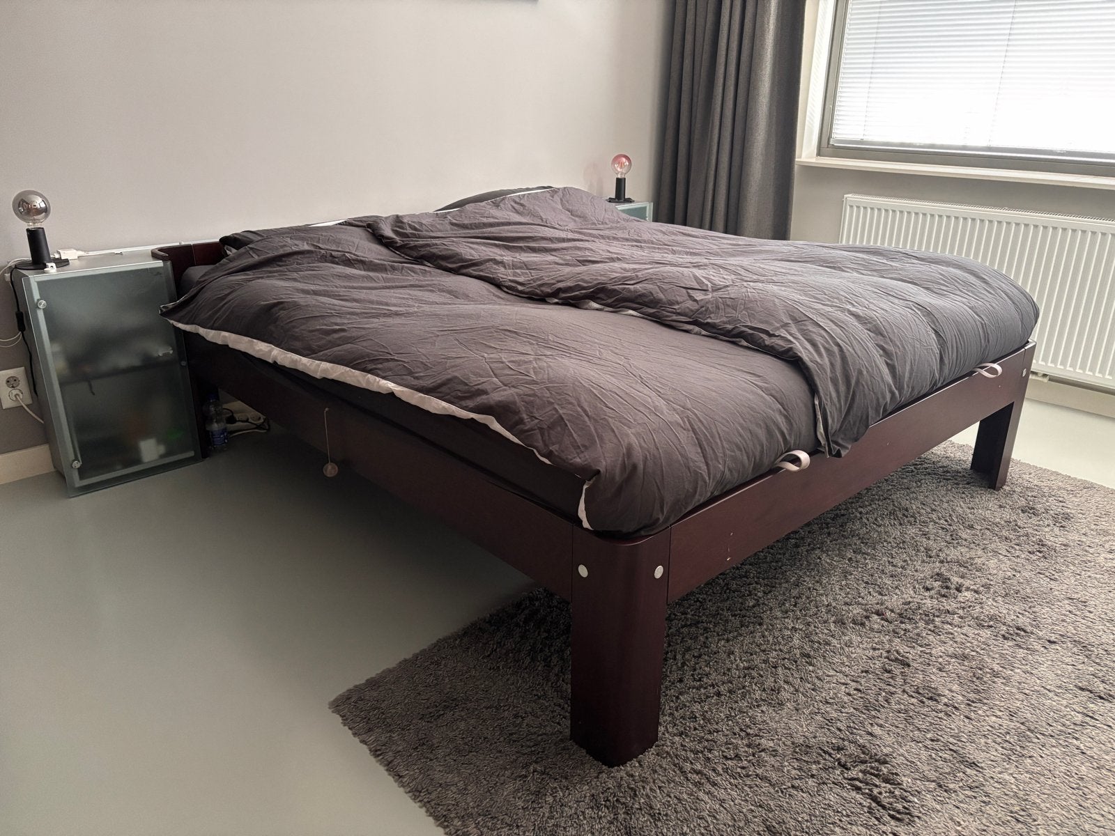 Auping Auronde 2000 bed met spiraal en nachtkastjes, Ophalen, Overige kleuren, Tweepersoons, 180 cm