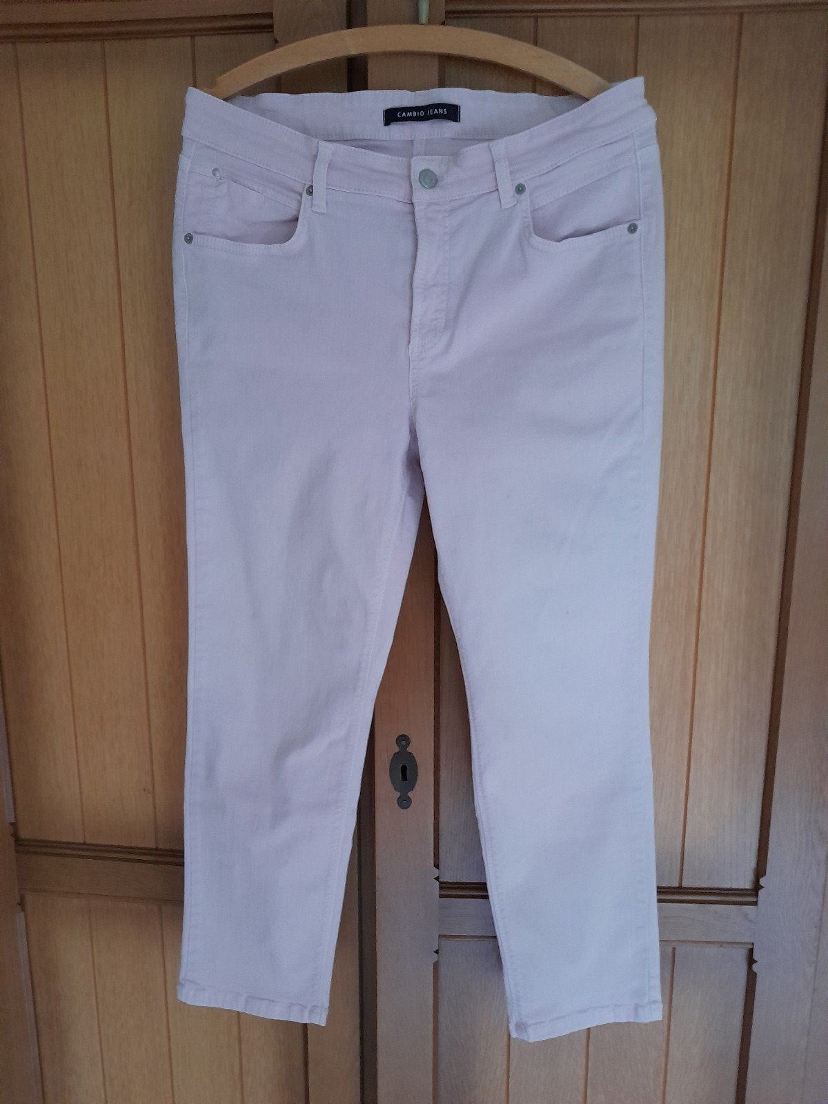 Lichtroze jeans broek van Cambio maat 42, Cambio, Verzenden, Maat 42/44 (L), Zo goed als nieuw