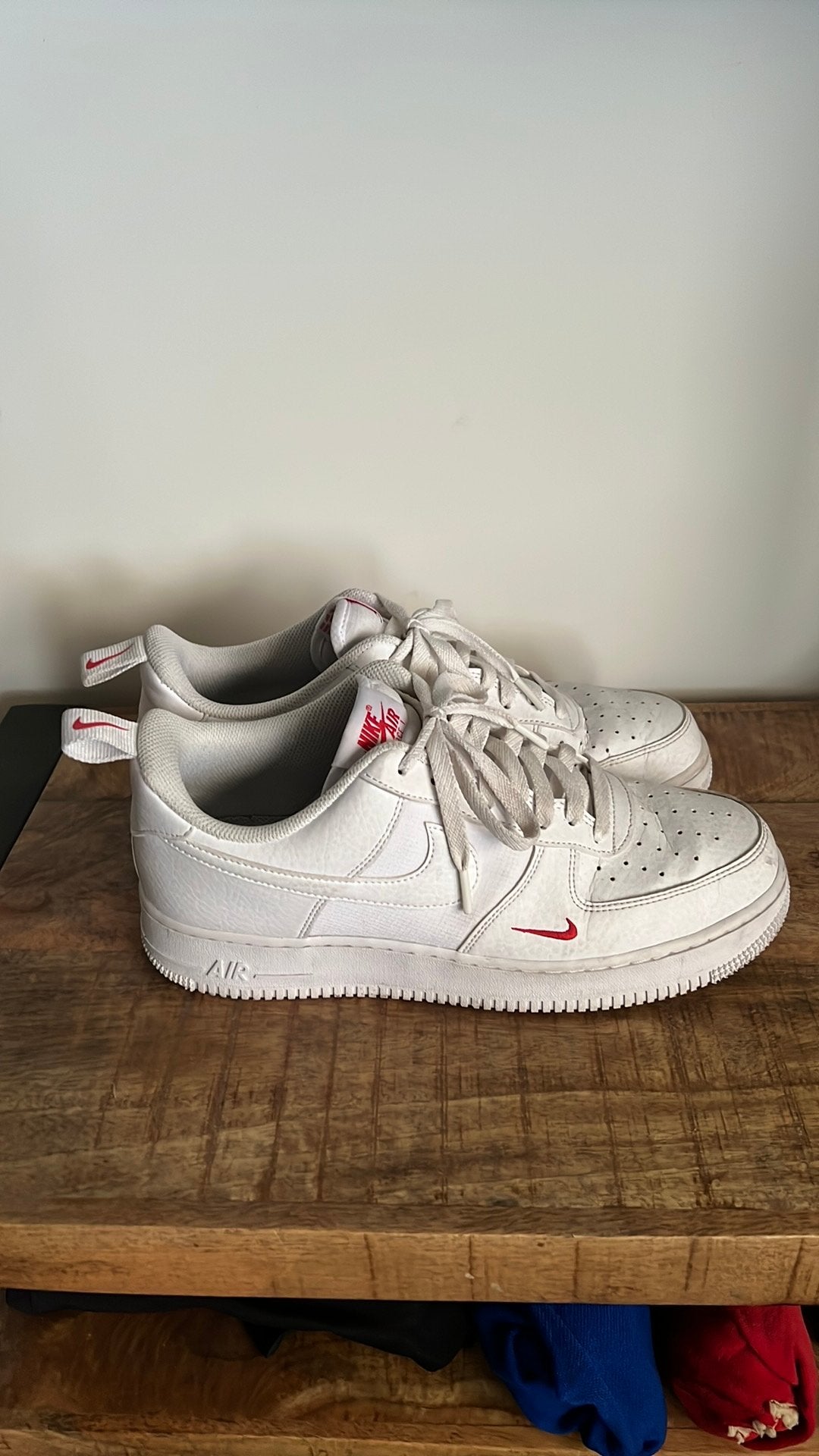 Nikr air force 1 maat 44,5, Ophalen of Verzenden, Zo goed als nieuw, Wit