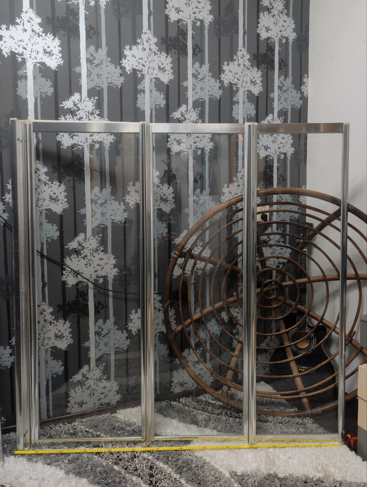 FREE - 3-panel bad douchescherm / shower screen, Huis en Inrichting, Ophalen, Gebruikt, Overige typen