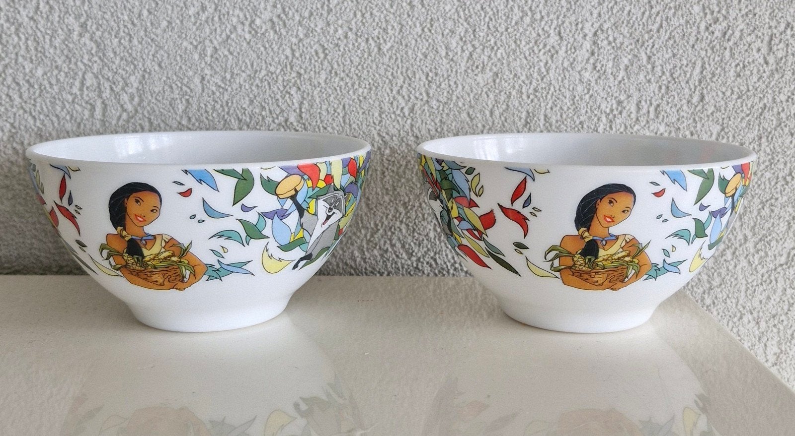 Twee Schaaltjes Arcopal Pocahontas, Ophalen of Verzenden, Overige stijlen, Glas, Schaal of Schalen