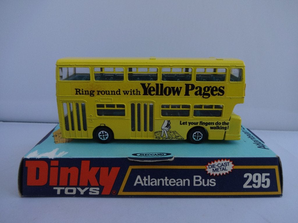 ATLANTEAN Dubbeldek Geel nr: 295 van Dinky Toys MECCANO 1:76, Hobby en Vrije tijd, Modelauto's | Overige schalen, Ophalen of Verzenden