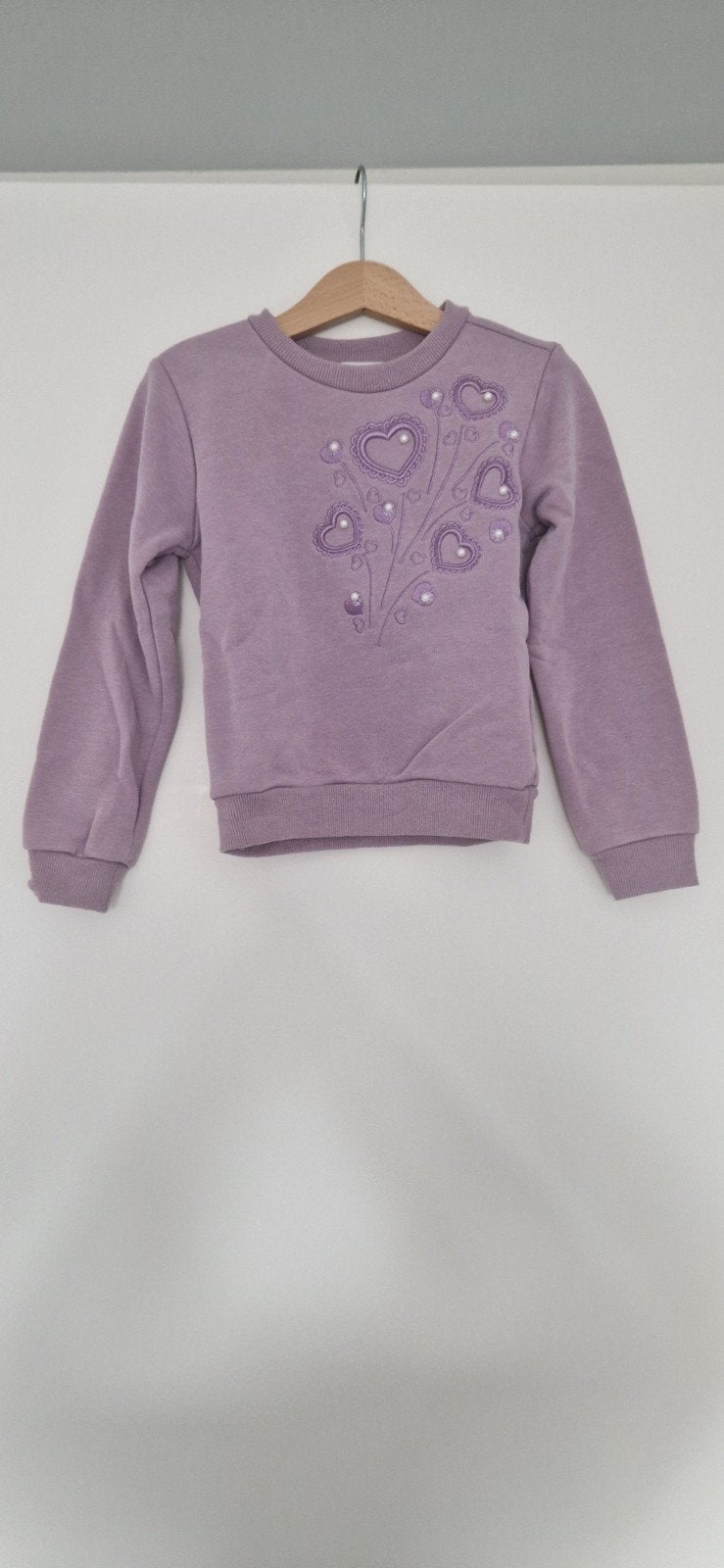 Le Chic trui maat 110 met hartjes en parels, Meisje, Le Chic, Trui of Vest, Ophalen of Verzenden