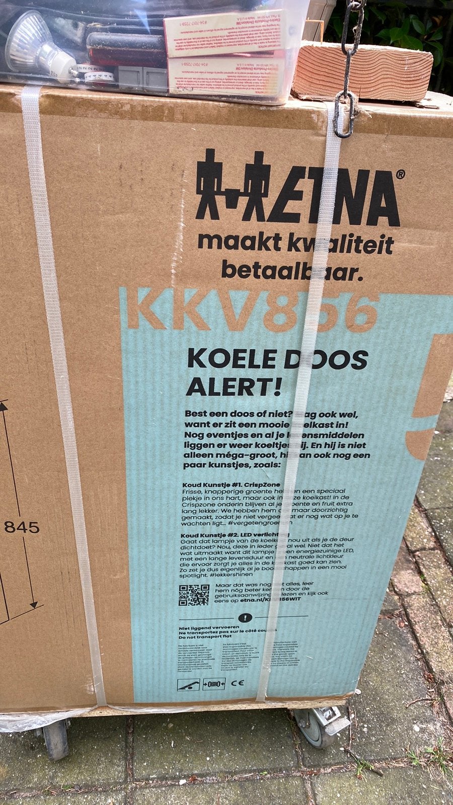 ETNA KKV856WIT NIEUW IN DOOS, Ophalen, Zonder vriesvak, Minder dan 85 cm, 100 tot 150 liter