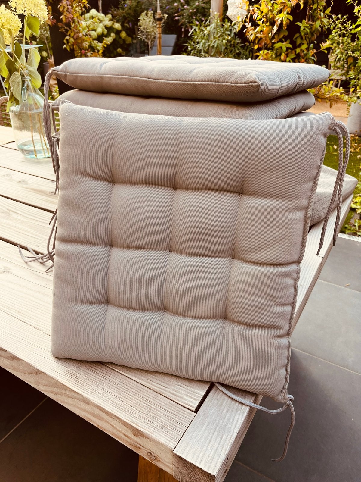 Set van 10 tuinkussens, Ophalen, Overige merken, Beige, Vierkant