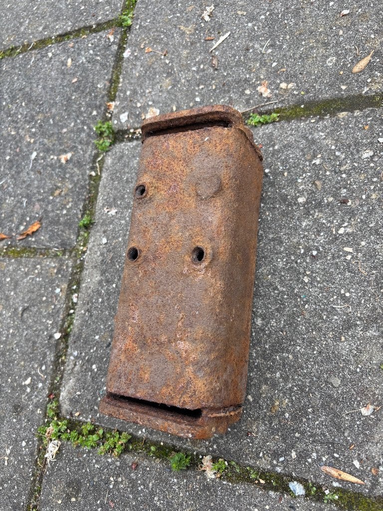 Originele uitlaat BERNARD stationaire motor type W2/W3, Doe-het-zelf en Verbouw, Motoren, Ophalen of Verzenden, Gebruikt, Benzinemotor
