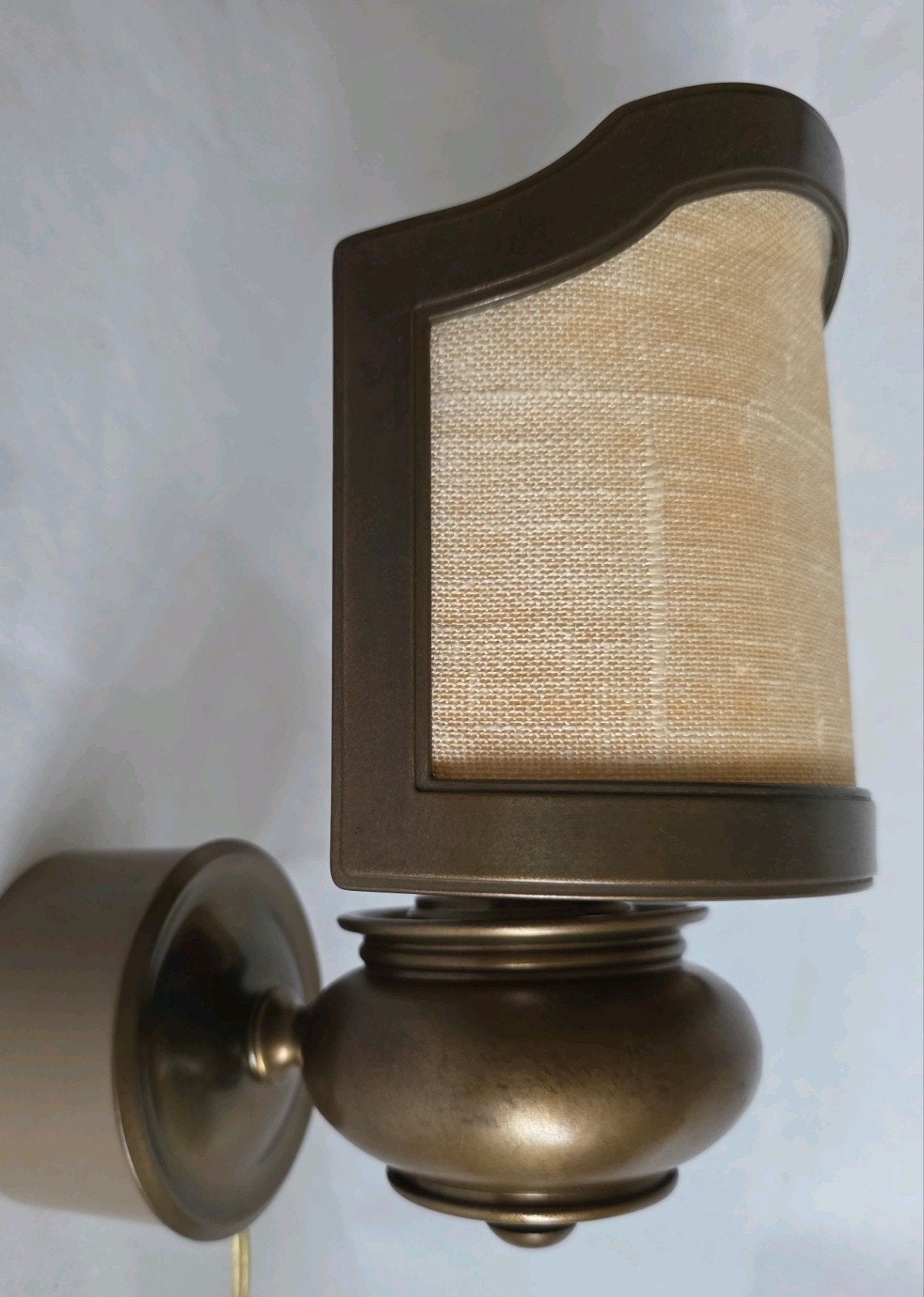 Vintage messing wandlamp van Leo Koek - Supernette staat, Ophalen of Verzenden
