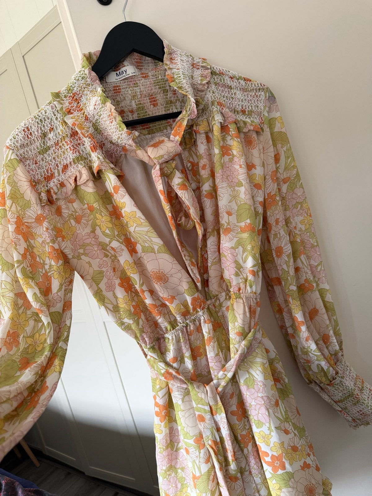 Bloemenprint Jumpsuit May by Shining Star S/M, Ophalen of Verzenden, Zo goed als nieuw
