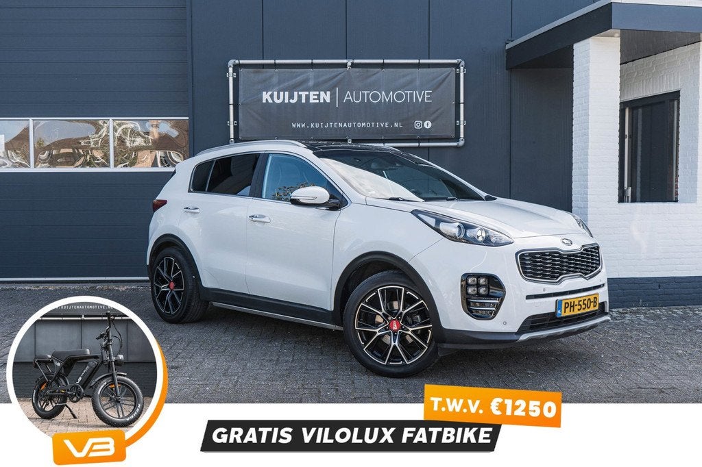 Kia Sportage 1.6 T-GDI GT-Line / Pano / 177pk / Trekhaak ! V, Auto's, Kia, Voorwielaandrijving, Gebruikt, 4 cilinders, Wit