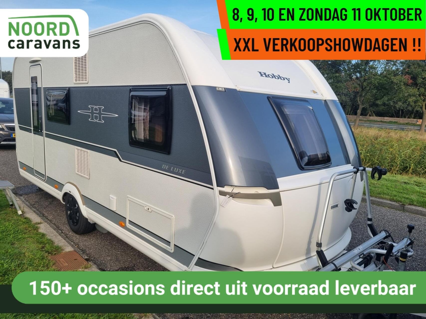 Hobby 490 KMF - XXL VERKOOPSHOW 8,9,10 & 11 OKT. 10-17 UUR, Caravans en Kamperen, Hobby, Bedrijf, Hordeur, 6 tot 7 meter