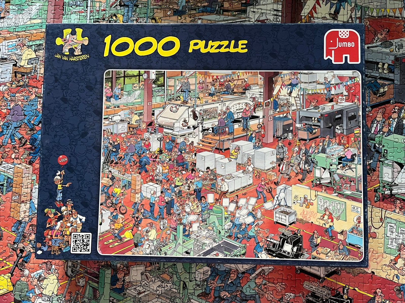 Jan van Haasteren Jumbo 150 Jaar 1000 stukjes, Ophalen of Verzenden, 500 t/m 1500 stukjes, Zo goed als nieuw, Legpuzzel