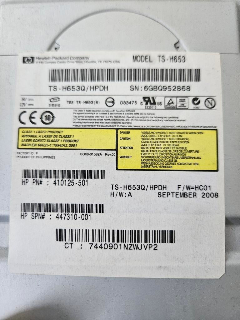 HP TS-H653 DVD-brander / CD-RW drive, Intern, Gebruikt, Dvd, MacOS
