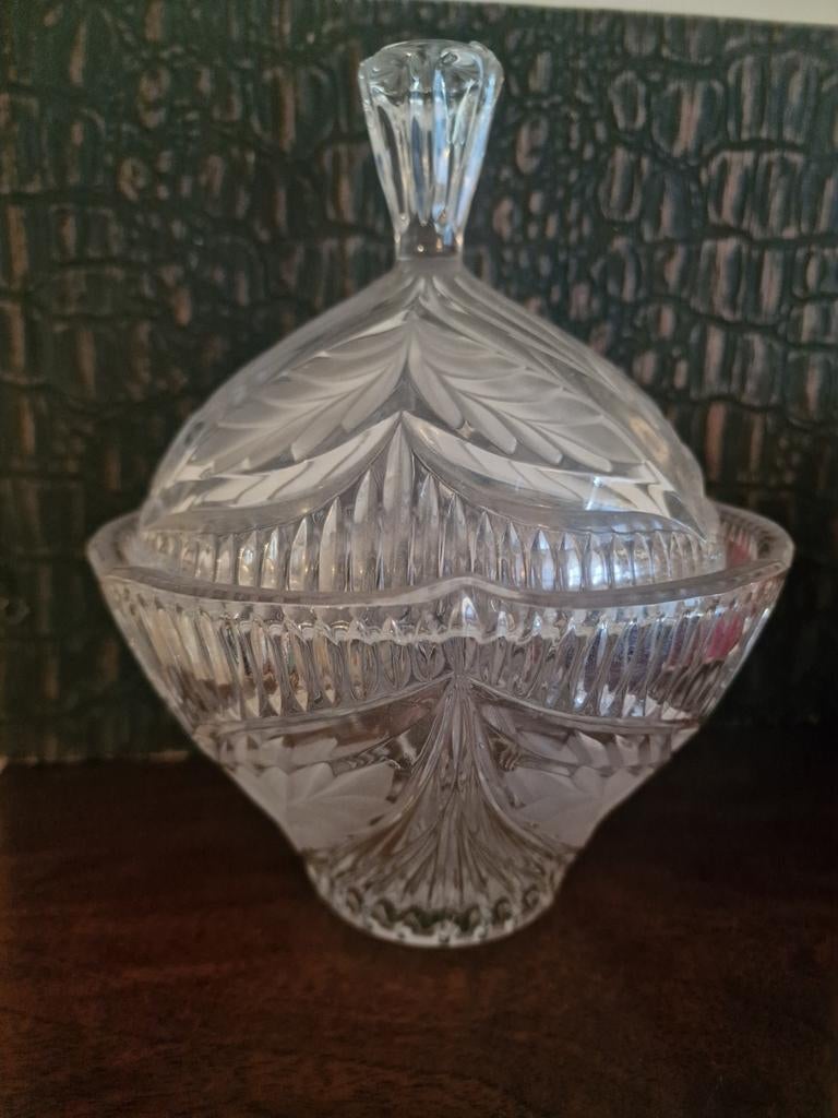 Bonboniere Kristal, Huis en Inrichting, Woonaccessoires | Stolpen, Ophalen of Verzenden, Zo goed als nieuw