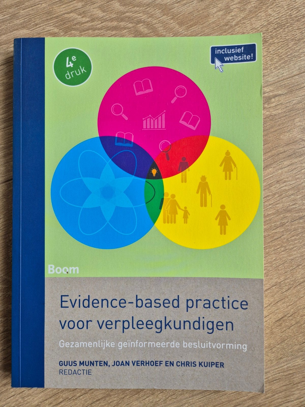 Evidence-based practice voor verpleegkundigen 4e druk, Guus Munten, Joan Verhoef en Chris Kuiper, Zo goed als nieuw, Gamma, HBO