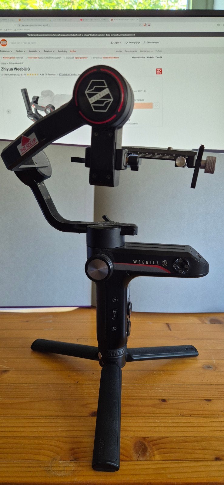 Zhiyun Weebill S Gimbal Stabilisator - Zo goed als nieuw, Met balhoofd, 125 cm of minder, Gimbal, Ophalen of Verzenden