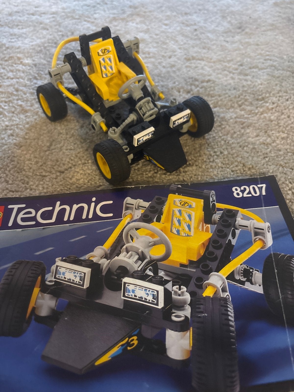 LEGO Technic 8207 Racewagen Go-Kart, Ophalen of Verzenden, Zo goed als nieuw, Overige merken