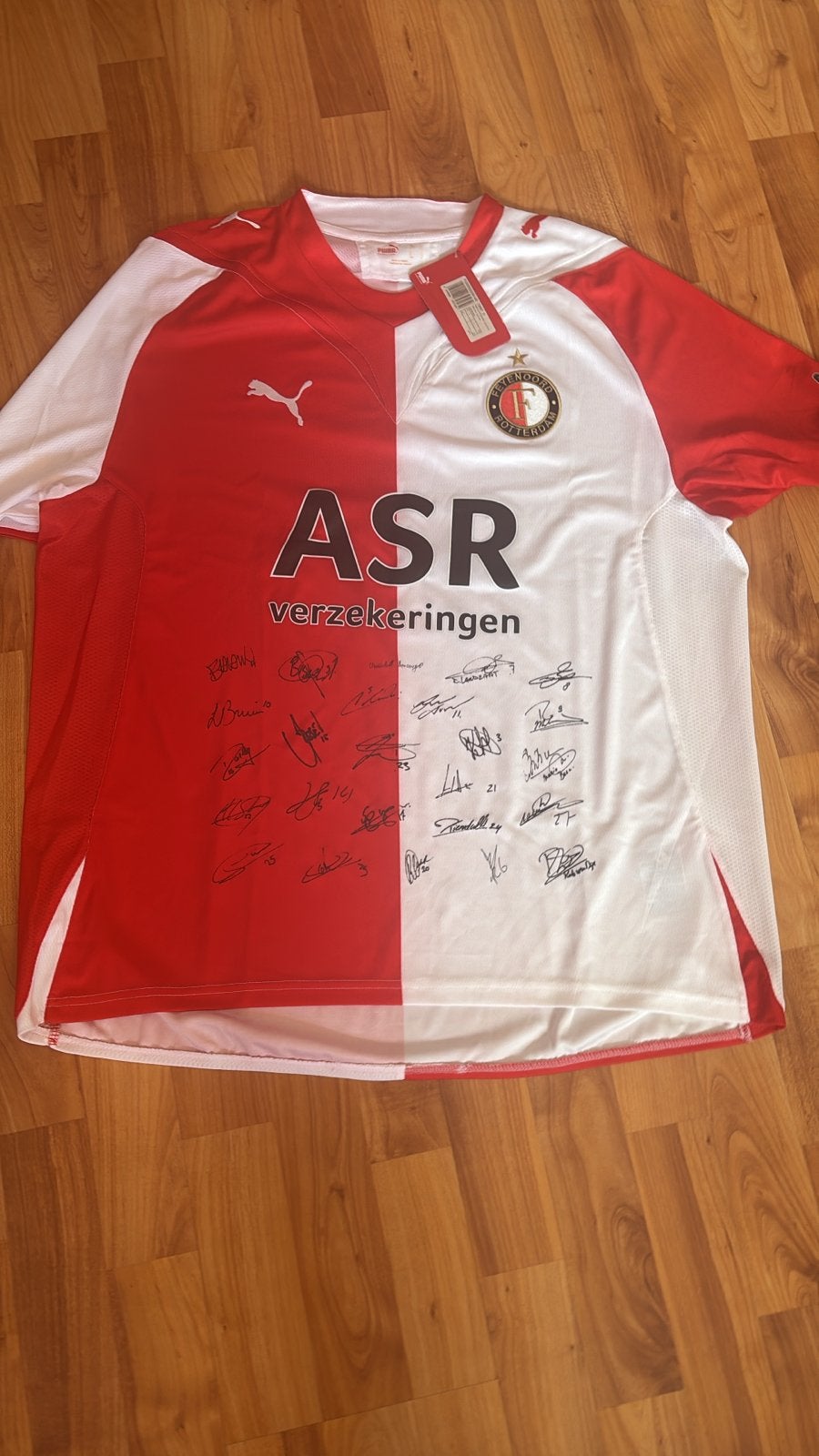 Feyenoord Thuisshirt 2015-2016 Gesigneerd - Maat L, Ophalen of Verzenden, Nieuw, Feyenoord, Shirt