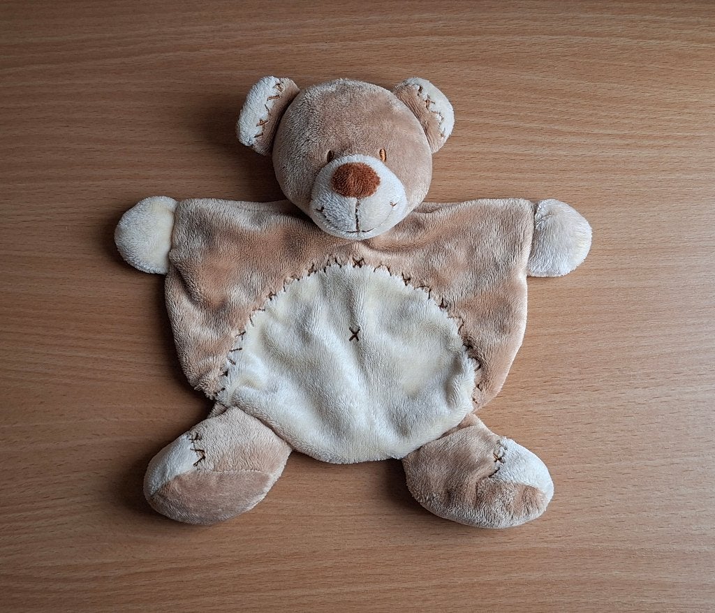 Knuffeldoekje, Knuffel van Nicotoy, Bruine Beer, Beertje, Beer, Ophalen of Verzenden, Zo goed als nieuw, Meerkleurig