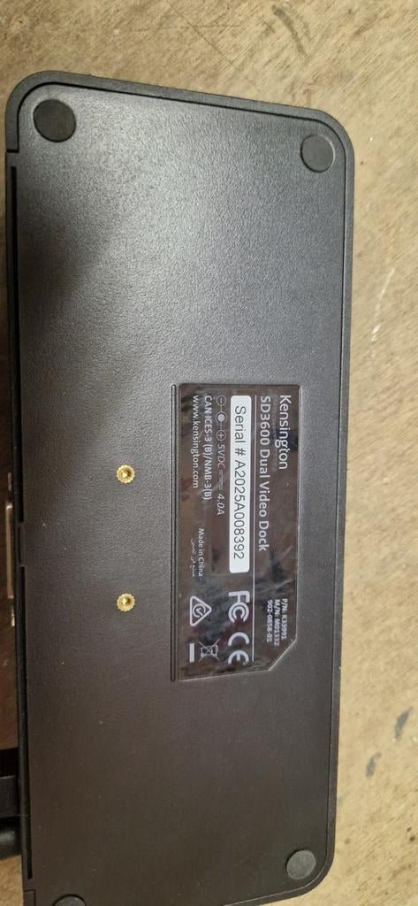 Kensington SD3600 Dual Video Docking Station, Ophalen of Verzenden, Docking station, Gebruikt, Kensington