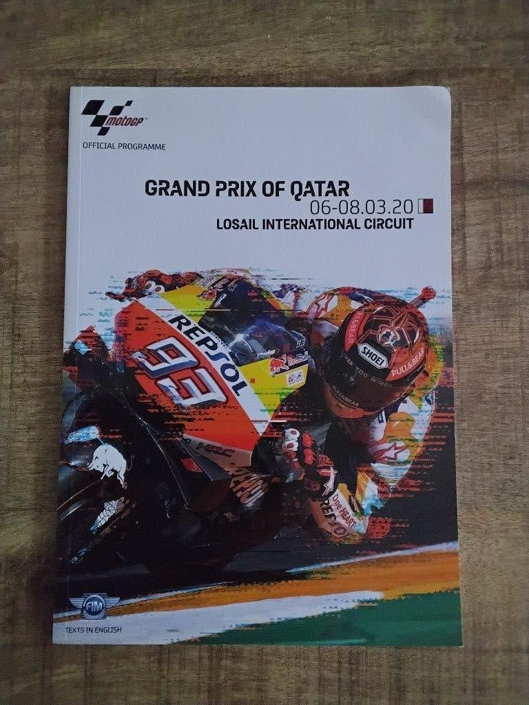Motogp programma qatar 2020 marquez  ,  tt assen, Verzamelen, Ophalen of Verzenden, Nieuw, Motoren