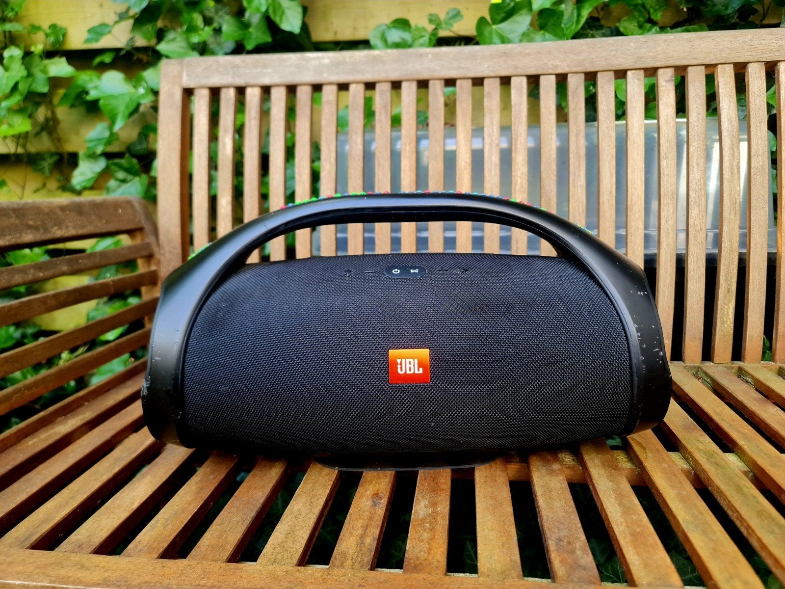 JBL Boombox 1 met originele oplader, Ophalen of Verzenden, Zo goed als nieuw, 120 watt of meer, JBL