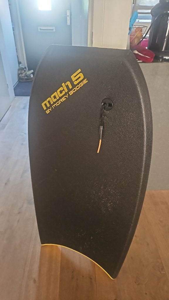 Bodyboard Morey MACH5 kleur zwart en geel, Watersport en Boten, Ophalen, Gebruikt, Overige typen, Met draagtas