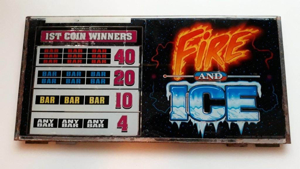 GLASPLAAT voor BALLY  FIRE and  ICE  5000, Verzamelen, Overige munten, Ophalen