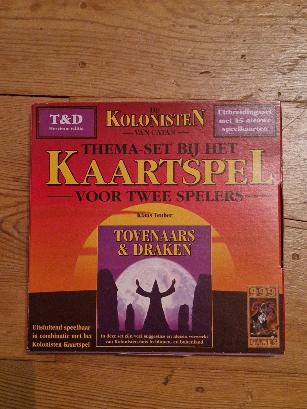 Spel: Uitbr. Kolonisten kaartspel T&D (Tovenaars & Draken, Een of twee spelers, Ophalen of Verzenden, Zo goed als nieuw, 999 Games