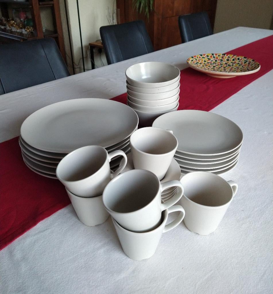 Dinera Servies van Ikea voor 6 personen - 30-delig, Ophalen, Overige materialen, Zo goed als nieuw, Effen