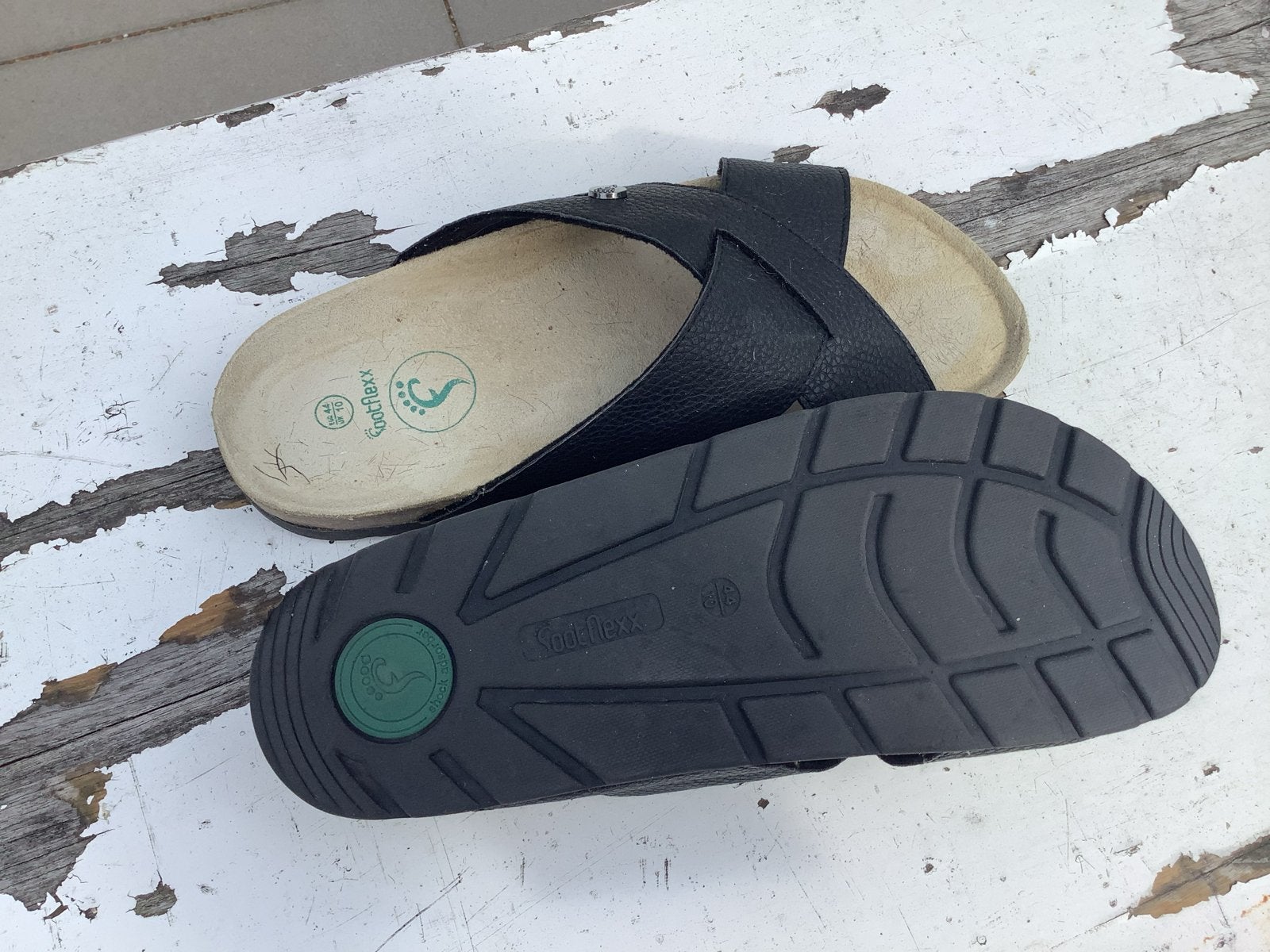 Footflexx sandalen - Maat 44, Kleding | Heren, Ophalen, Zo goed als nieuw, Zwart, Sandalen