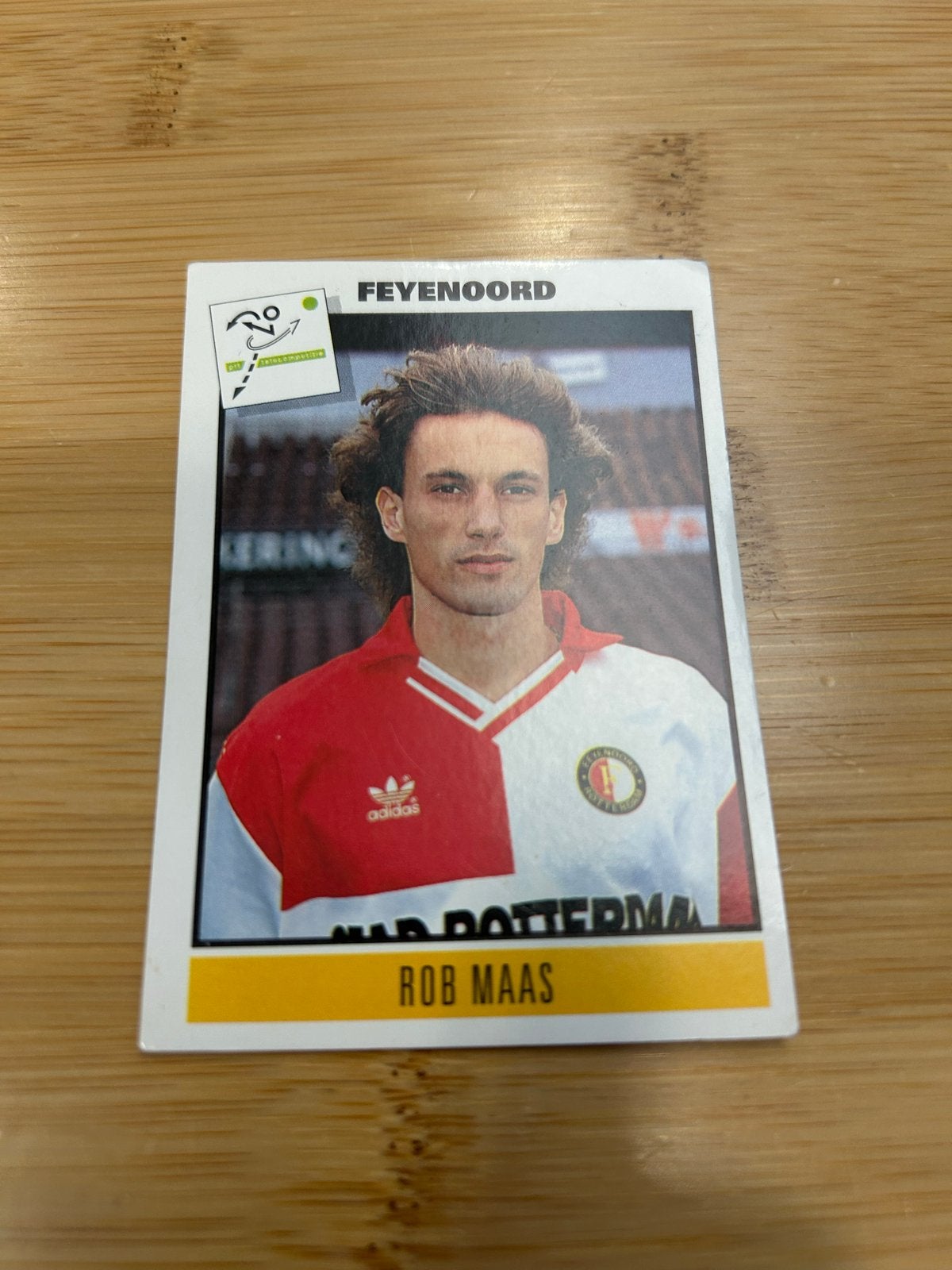 Panini Voetbal '94 Rob Maas Feyenoord Sticker, Ophalen of Verzenden, Zo goed als nieuw, Feyenoord, Poster, Plaatje of Sticker