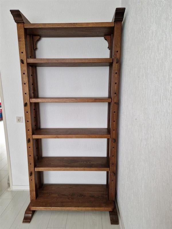 KAASKAST EIKEN, Huis en Inrichting, Kasten | Boekenkasten, Ophalen, Gebruikt, 200 cm of meer, Klassiek