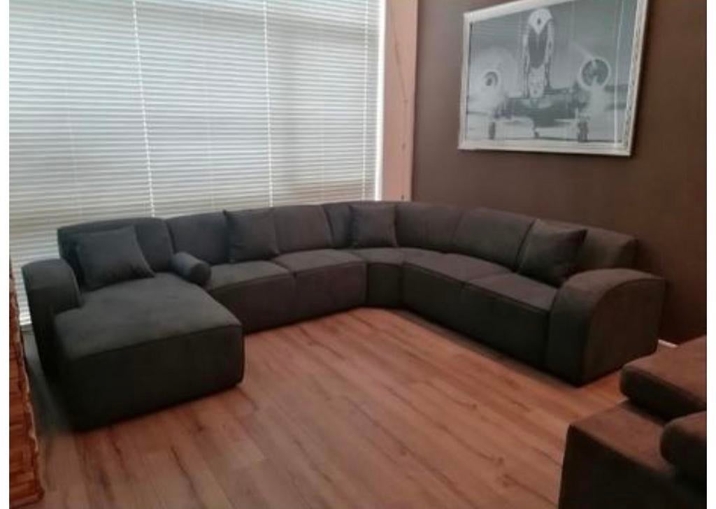 U-bank, Hoekbank, 300 cm of meer, Ophalen of Verzenden, Zo goed als nieuw