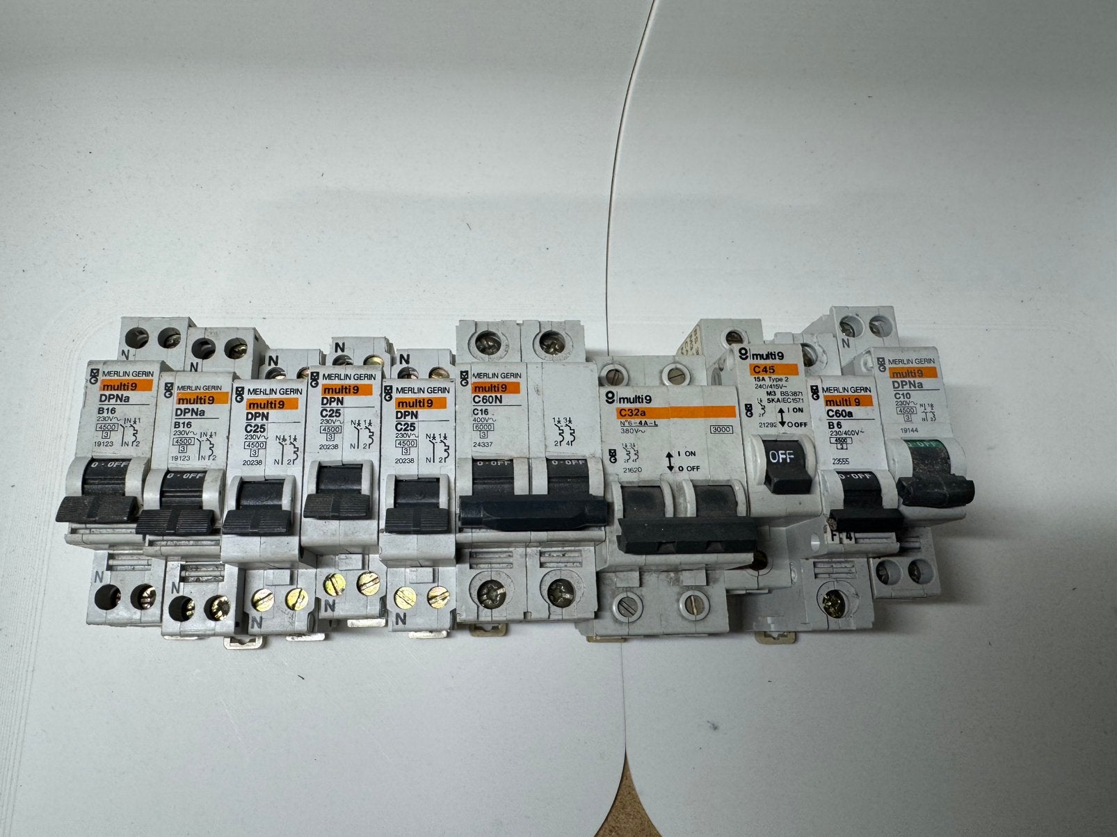 Merlin Gerin Multi 9 automaten b16 c16 diverse, Ophalen of Verzenden, Gebruikt, Installatieautomaat