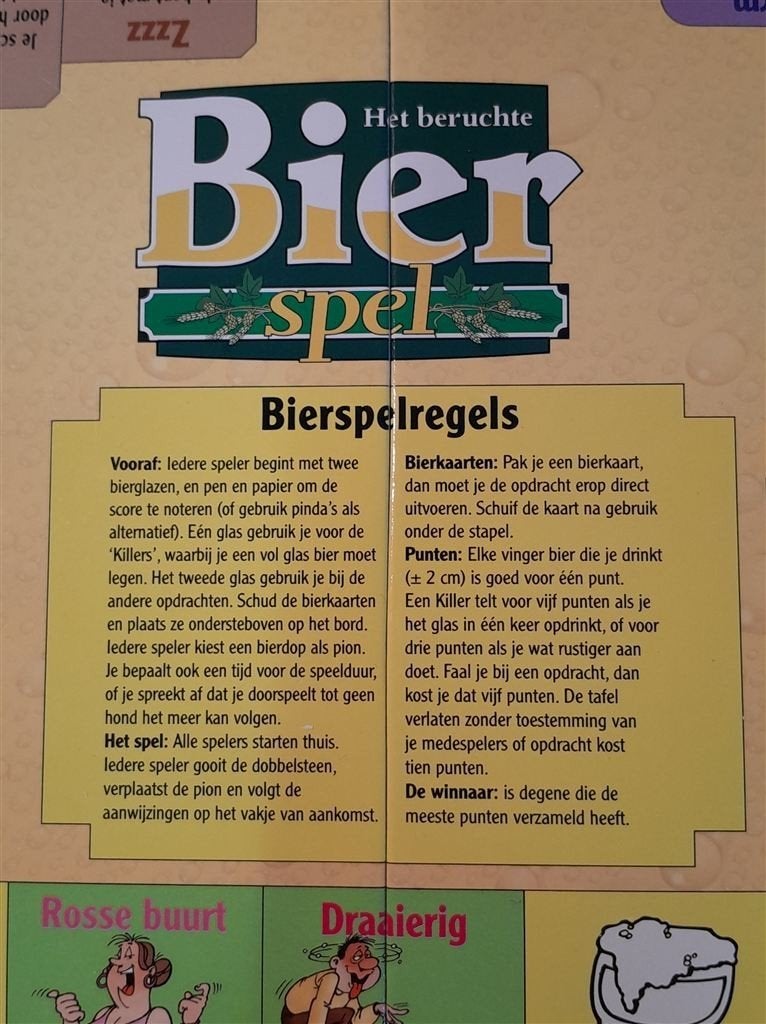 bierspel - het beruchte bier spel - s6021, Hobby en Vrije tijd, Gezelschapsspellen | Bordspellen, Verzenden, Zo goed als nieuw