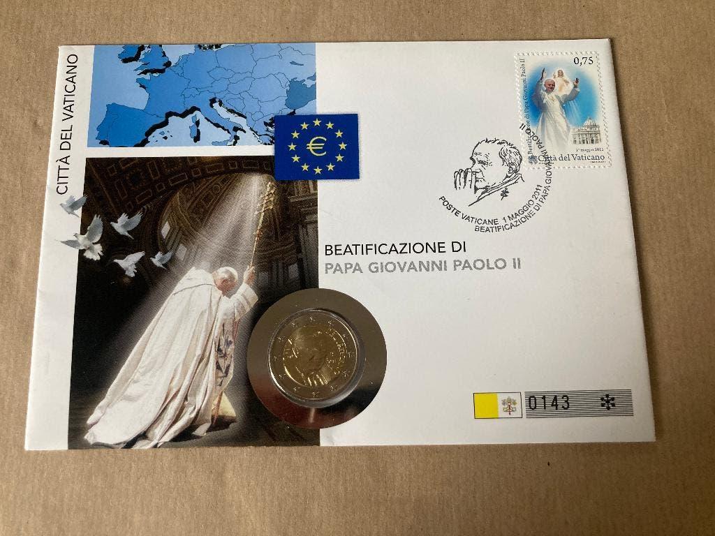 € 2  Numisbrief. Vaticaan. 2011., Ophalen, Vaticaanstad, 2 euro, Losse munt