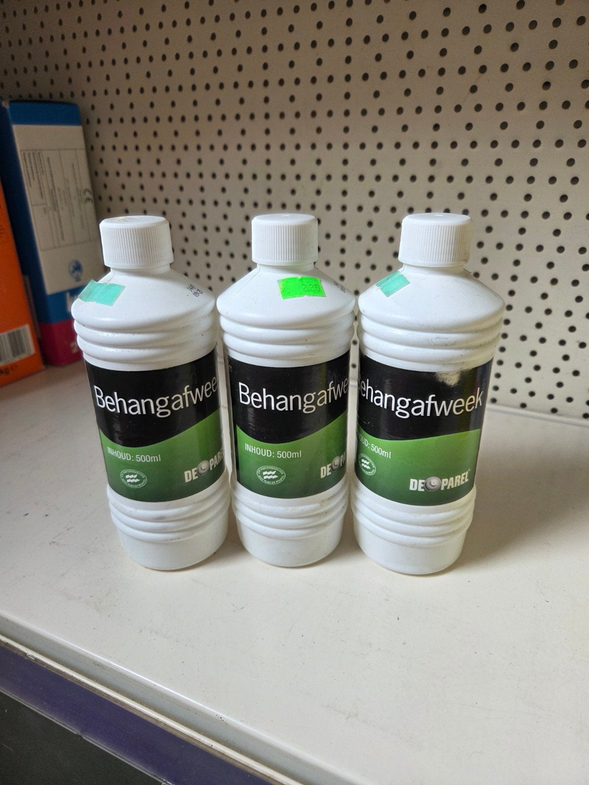 Behangafweekmiddel - 500ml flessen - 3 stuks, Huis en Inrichting, Stoffering | Behang, Ophalen of Verzenden, Groen, Praktisch