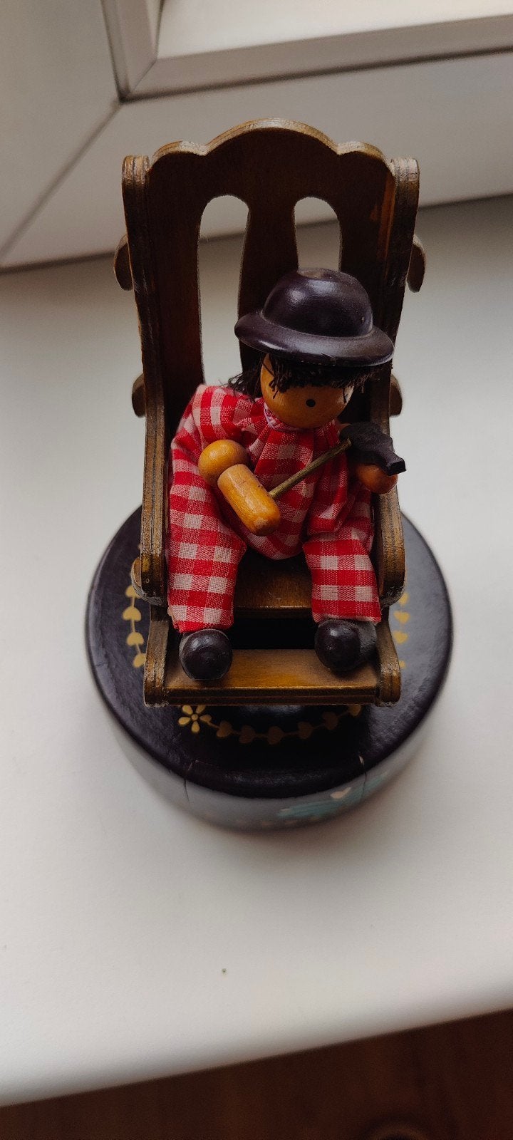 2 vintage muziekdooshes Schommelstoel Figuur/plateau, Ophalen of Verzenden, Gebruikt