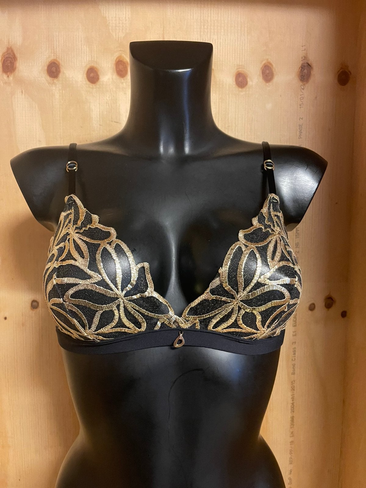 Lise charmel triangel bralette zonder beugel  maat m, Verzenden, Zwart, BH