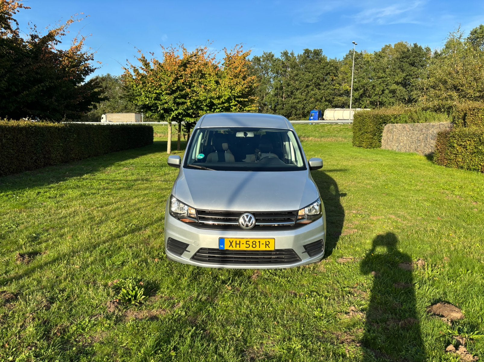 Volkswagen Caddy 2.0 TDI 75KW Maxi Combi7 P DSG 2018 Grijs, Auto's, Dealer onderhouden, Stof, 4 cilinders, 7 stoelen