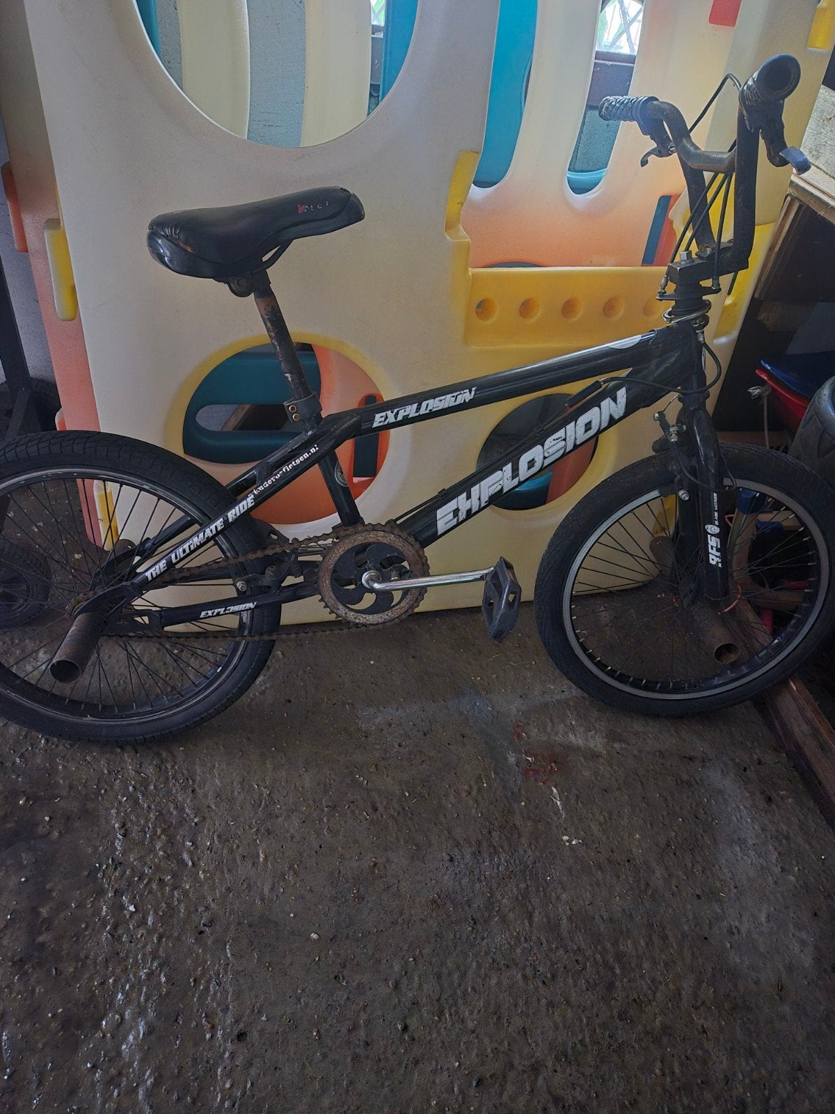 BMX fiets Explosion - rem kapot, lekke banden, Gebruikt, Explosion, Staal, Velgrem