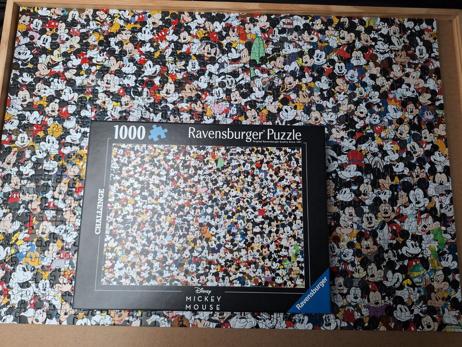 Mickey Mouse Disney legpuzzel 1000 stukjes - Zgan, Ophalen of Verzenden, 500 t/m 1500 stukjes, Zo goed als nieuw, Legpuzzel