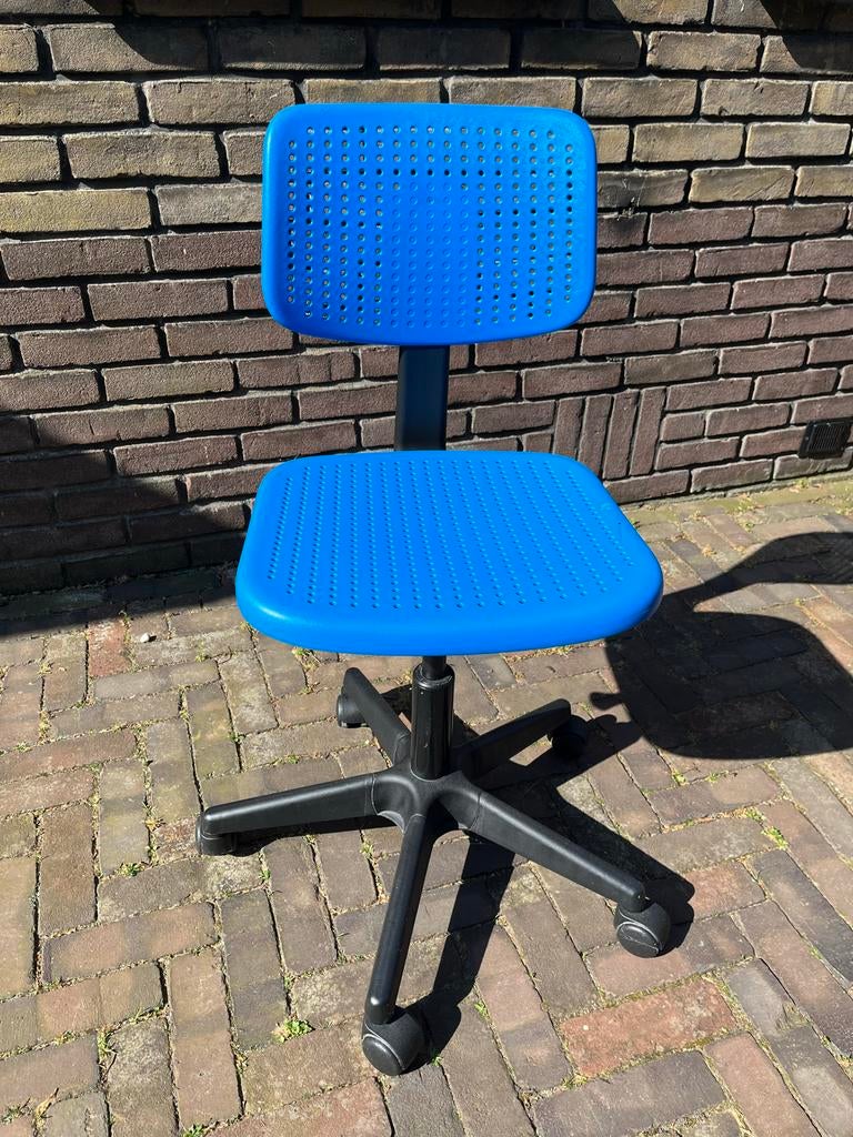 Blauwe kinder IKEA bureaustoel, Ophalen, Gebruikt, Blauw, Bureaustoel