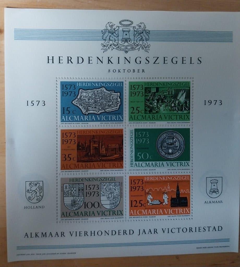 postzegels herdenkingszegels Alkmaar, Ophalen of Verzenden, Na 1940, Postfris
